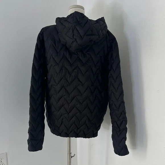 K.Way Marten Light Hooded Thermo Black Jacket Size XL